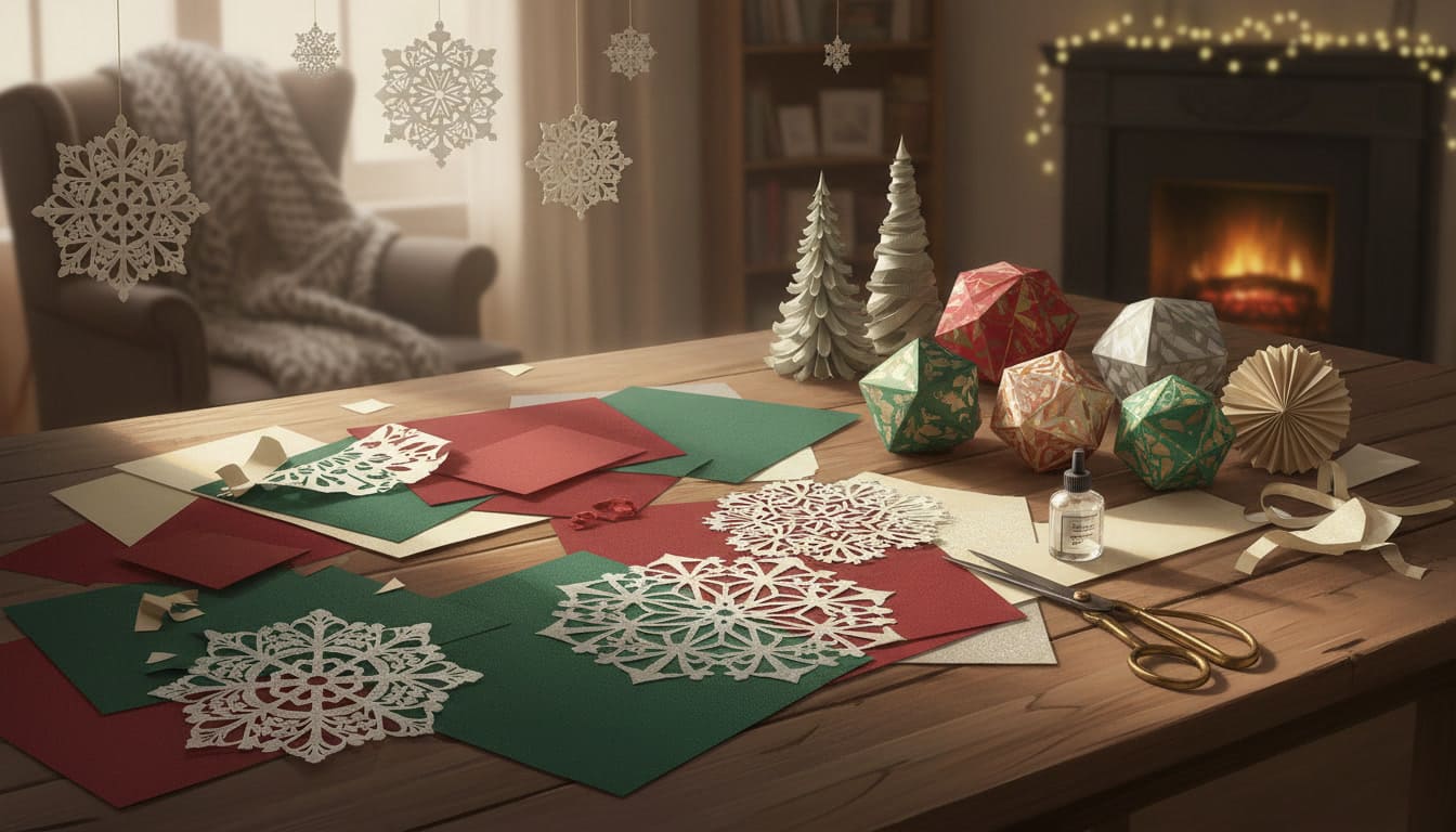 sophisticated christmas paper crafts for adults diy ideas cozy papercraft workspace 16 9.jpg
